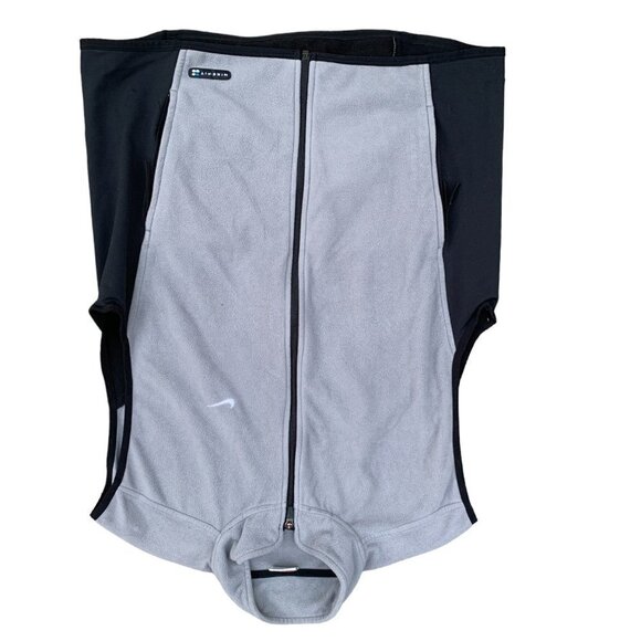 VINTAGE Nike Fleece Jacket Vest 'Shadow Black' XL - Picture 6 of 9